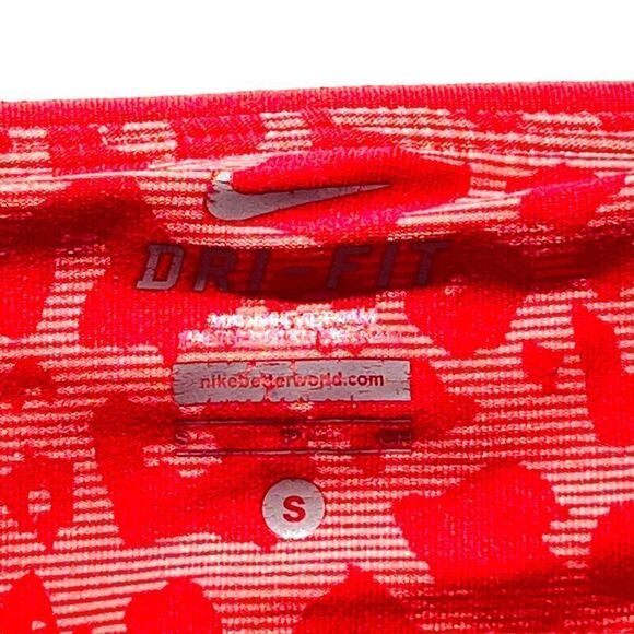 Nike DRI-FIT Workout Athletic Cropped Leggings Pink Cheetah Print Women's Small - Picture 3 of 7